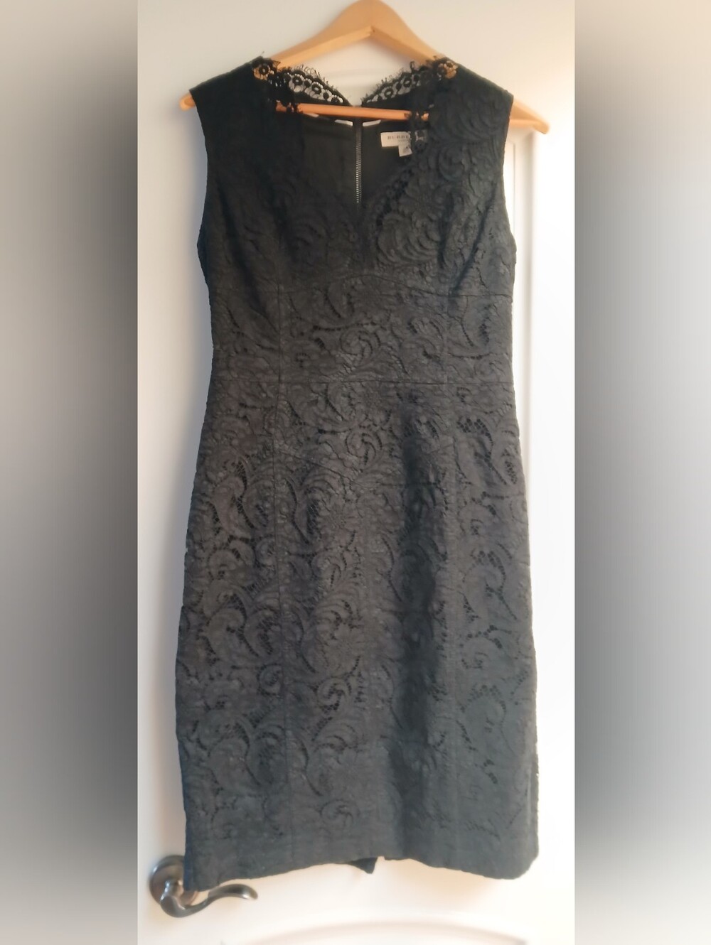Burberry London Black Lace Sheath Dress - Picture 2 of 10